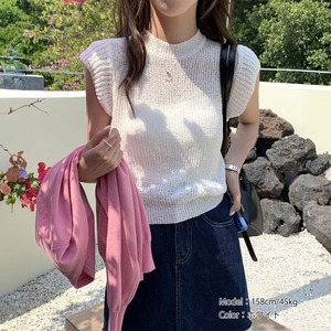 フレンチスリーブ ニット 透かし編み レディース 春夏 韓国 透け感 涼しい おしゃれ きれいめ 大人 かわいい カジュアル シンプル ローゲージニット サマーニット 上品 清楚 大人可愛い 大人女子