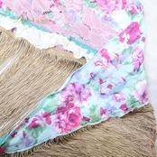 フラメンコ 衣装 ソニアジョーンズ SONIA JOHNES  シージョ  ピキージョ 花柄 フレコ フリル レース 水色 ピンク パープル 紫 トライアアングル 三角形 ピンク系 ブルー系 パープル系 ゴールド系 フラメンコドレス カラフル フリルデザイン おしゃれ 女性用 衣装 フォーマル イベント ダンス レトロ かわいい ステージ衣装 パーティ スカーフ ショール