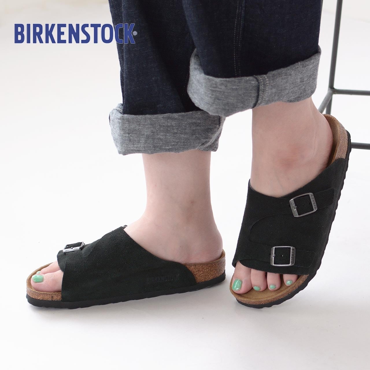 BIRKENSTOCK ZURICH/チューリッヒ ナロー スエードレザー-