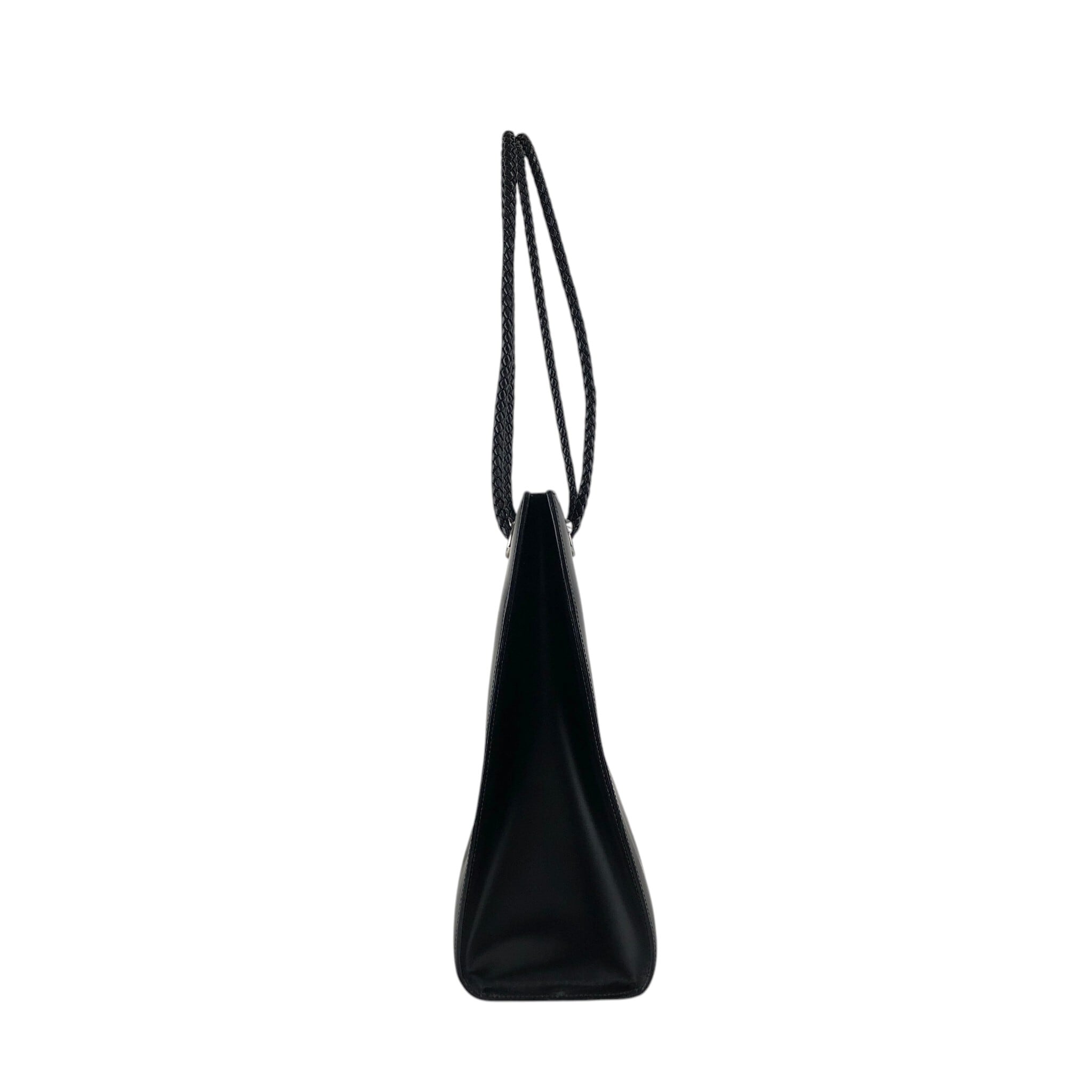 カルティエ パンテール トートバッグ レザー ブラック 腕掛け ヴィンテージ 黒 Cartier カルティエ ハンドバッグ ブラック パンテール レザー vintage
