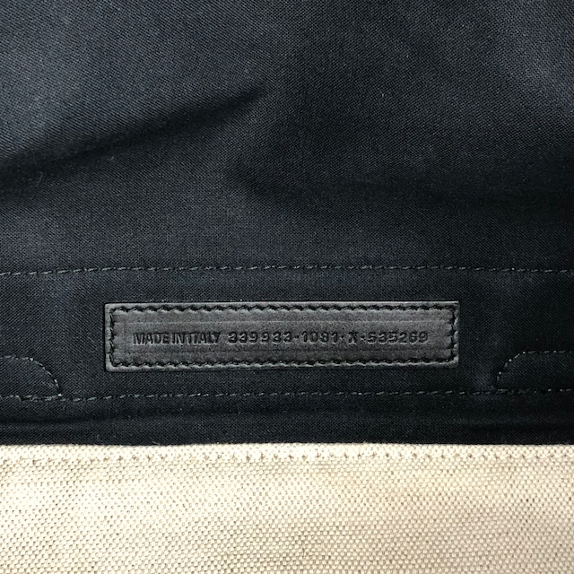 BALENCIAGA バレンシアガ カバスS ハンドバッグ ホワイト×ブラック ロゴ キャンバス トートバッグ vintage ヴィンテージ オールド bpp756