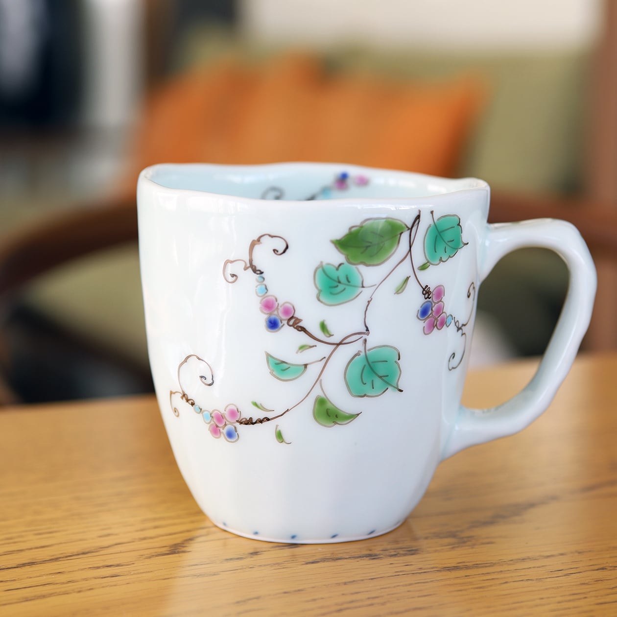 藍水「山ぶどう マグカップ(大)」 うつわ藍水 波佐見焼