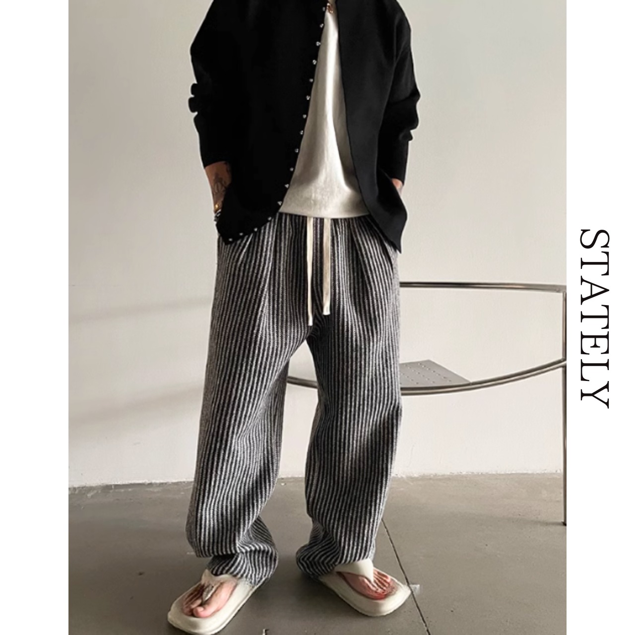 ヒッコリーデニム ストライプパンツ_B12・画像8