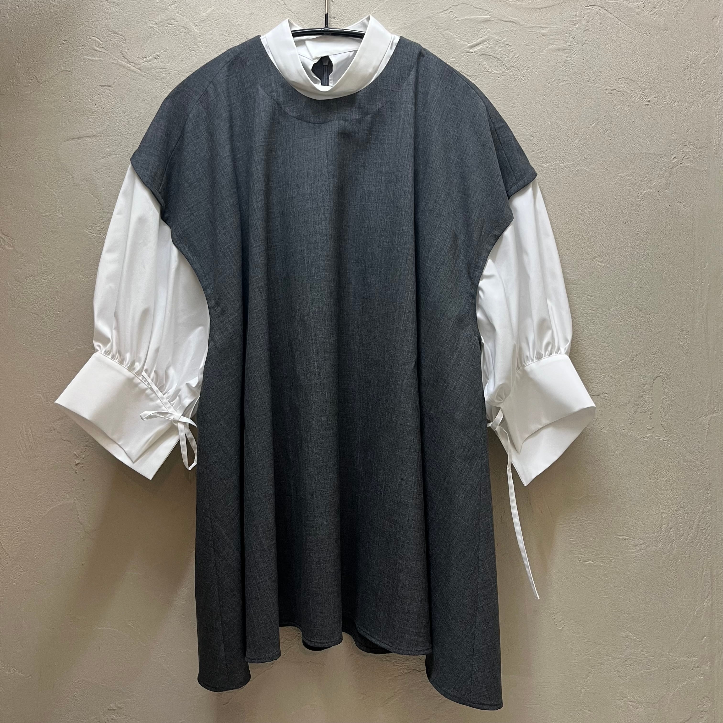 ENFOLD エンフォルド LAYERED BALLOON-SLEEVE PULLOVER SIZE 38  