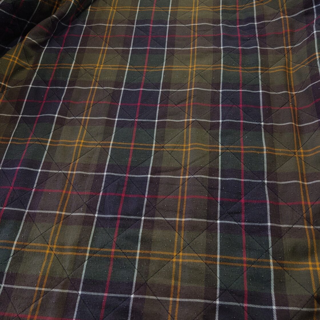 着回し抜群】Barbour バブアー キルティングジャケット 裏地チェック 