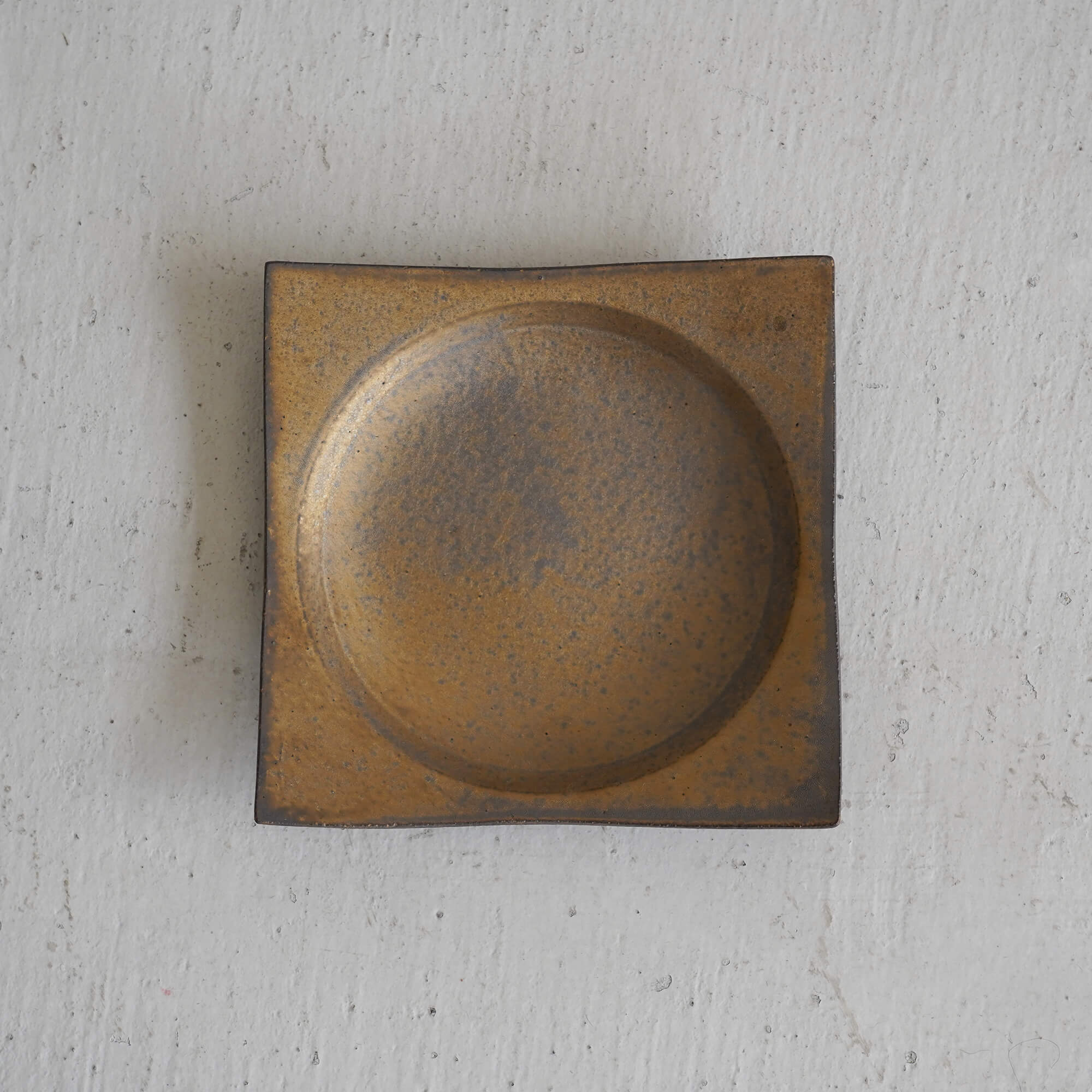 水野幸一 銅彩釉 角皿(大)