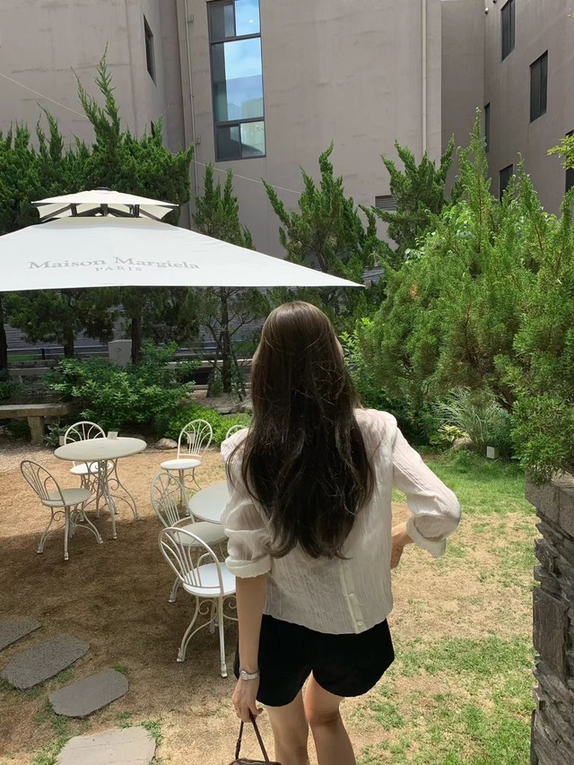 (OUNCE) more wrinkle blouse / 2color