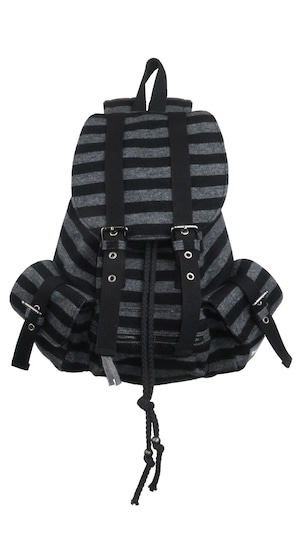 [TENSE DANCE] Wool stripe backpack_black 正規品 韓国ブランド 韓国通販 韓国代行 韓国ファッション 日本 テンスダンス