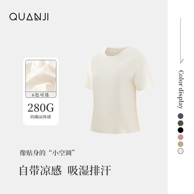 【超新作】レディースTシャツ　夏　新作無地　薄手　シンプル　クール　カジュアル　ファッション　ショートトップ