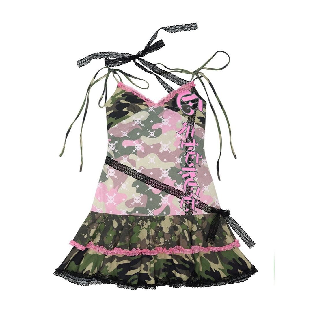 CFIERCE] Camouflage Lace Dress | BYORI 
