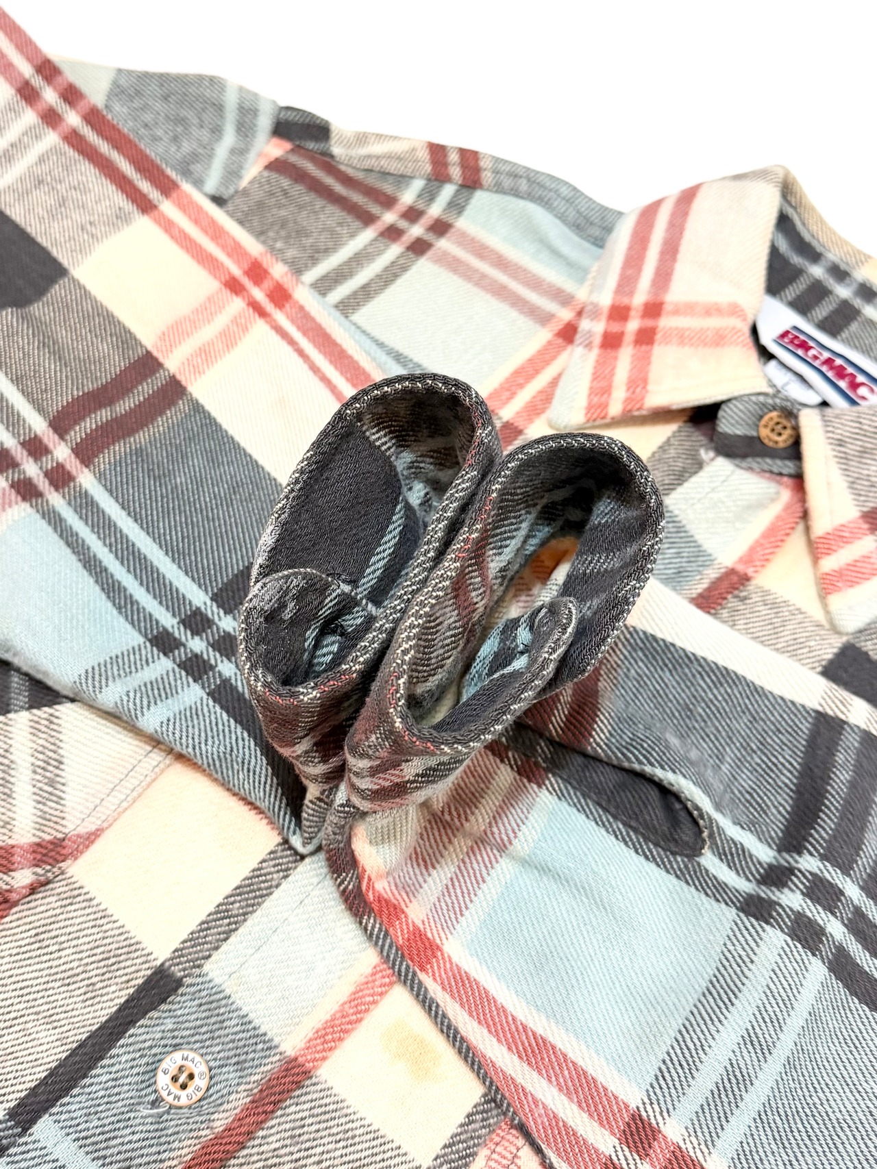80s BIGMAC FLANNEL SHIRT MADE IN USA Size L