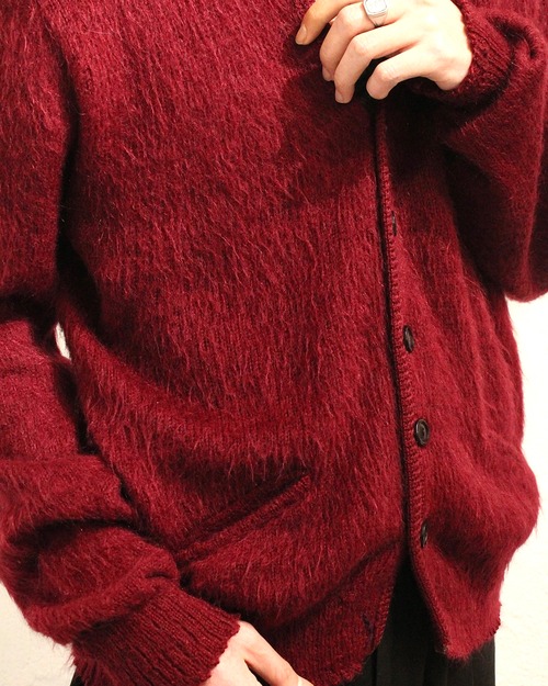 60s~ DRUMMOND KNIT WEAR CO LTD Mohair Knit Cardigan