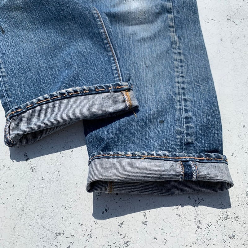 60's LEVI'S リーバイス 505 Big E デニム 刻印4 脇割 平行ステッチ 42TALON バックポケット裏シングル リペア有り  W34 ゴールデン USA製 希少 ヴィンテージ BA-825 RM1194H | agito vintage powered by BASE