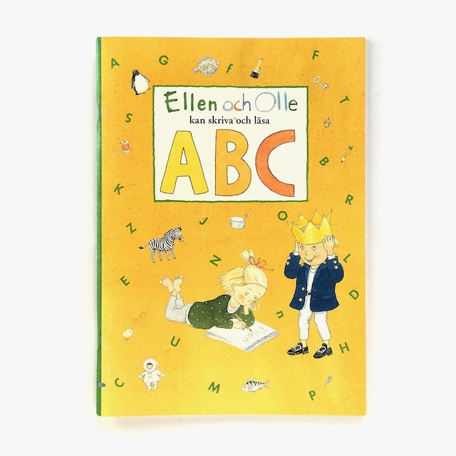 スウェーデン語ドリル帳「Ellen och Olle kan skriva och läsa ABC（エレンとオッレはＡＢＣを書いたり読んだりできます）」《2009-01》