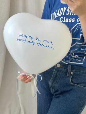 Heart message balloon【全3色】