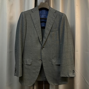Brilla per ill gust WOOL WINDOWPANE CHECK SUIT 《46》