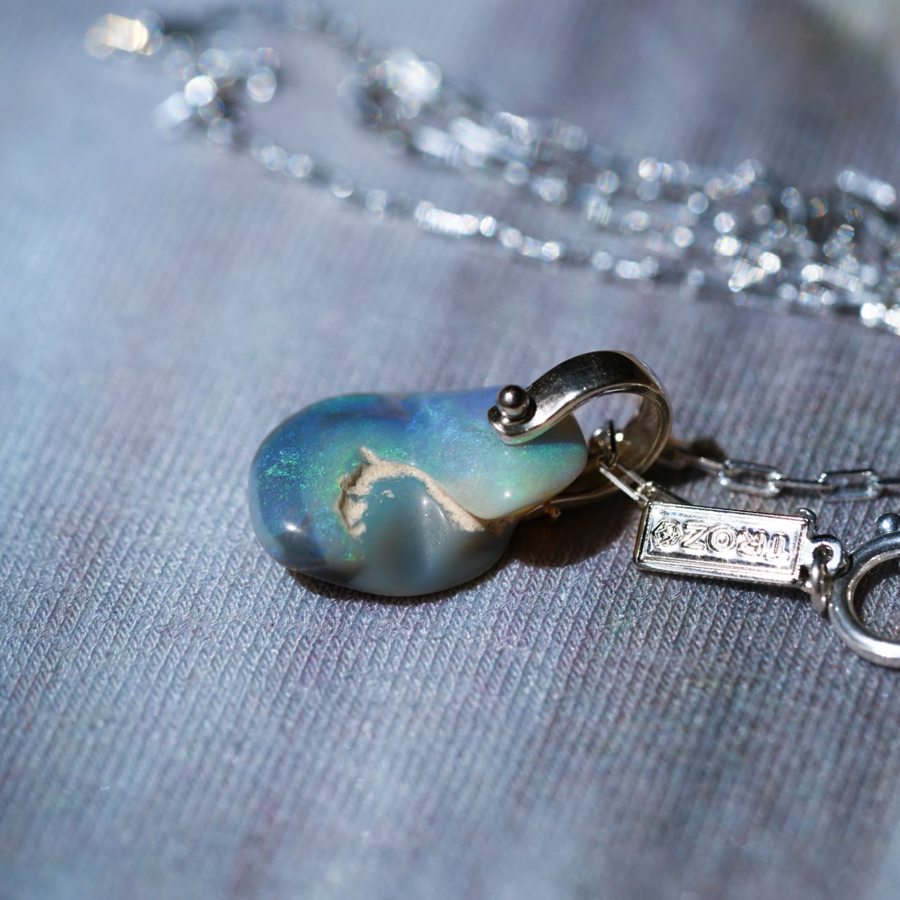 016 Water Lilies Collection】 ブラックオパール 鉱物 シルバー925