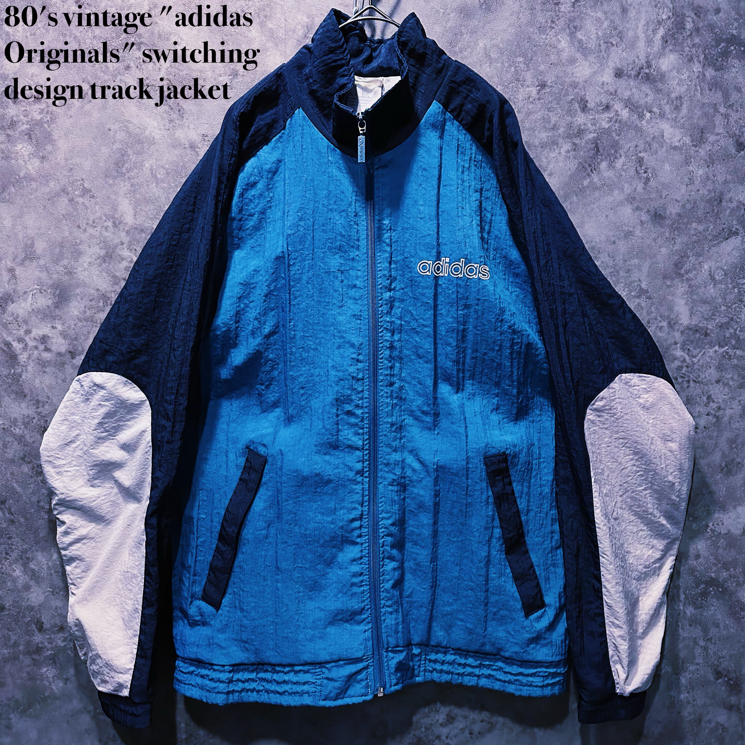 【doppio】80's vintage "adidas Originals" switching design track jacket
