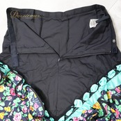 フラメンコ 衣装 ツーピース セットアップ ファルダ スカート レオタード トップス 黒 緑 ボランテ フリル ルイサ Luisa ボリューム ブラック系 グリーン系 スペイン製 フラメンコ衣装 花柄 デザイン ボリューム感 しっかりした生地感 踊り用 衣装セット