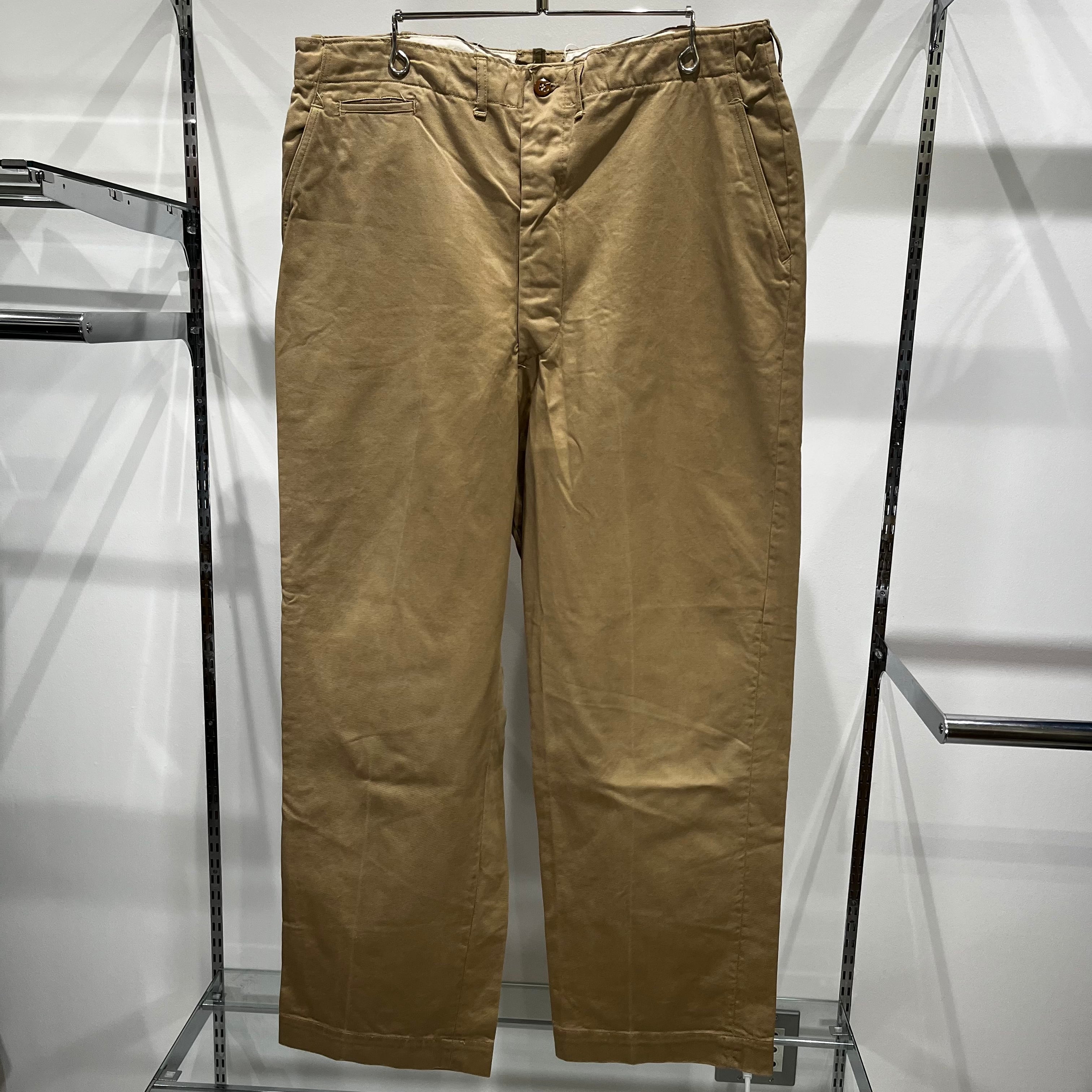 40s US ARMY M-45 45khaki Chino Trousers 45カーキ チノパン 軍チノ ミリタリー