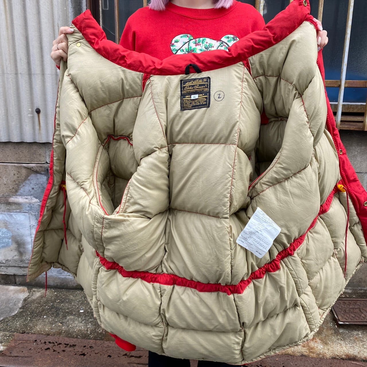 70〜80年代 Eddie Bauer エディーバウアー カラコラムダウンパーカー 