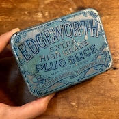 1910s–1920s エッジワース アンティーク タバコ缶 EDGEWORTH EXTRA HIGH GRADE PLUG SLICE Vintage Tobacco Tin T-768