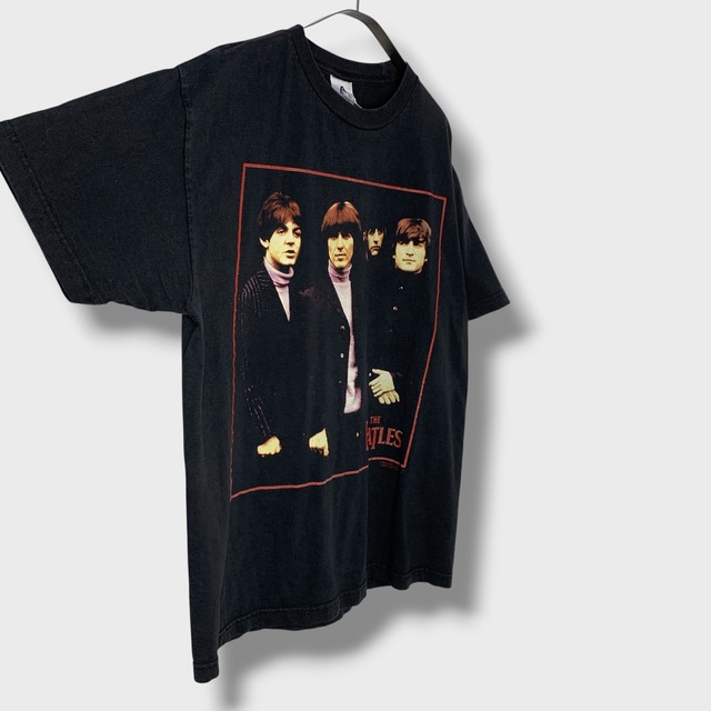 00s USA製 ビートルズ バンドTシャツ バンT フォトT ブラック L