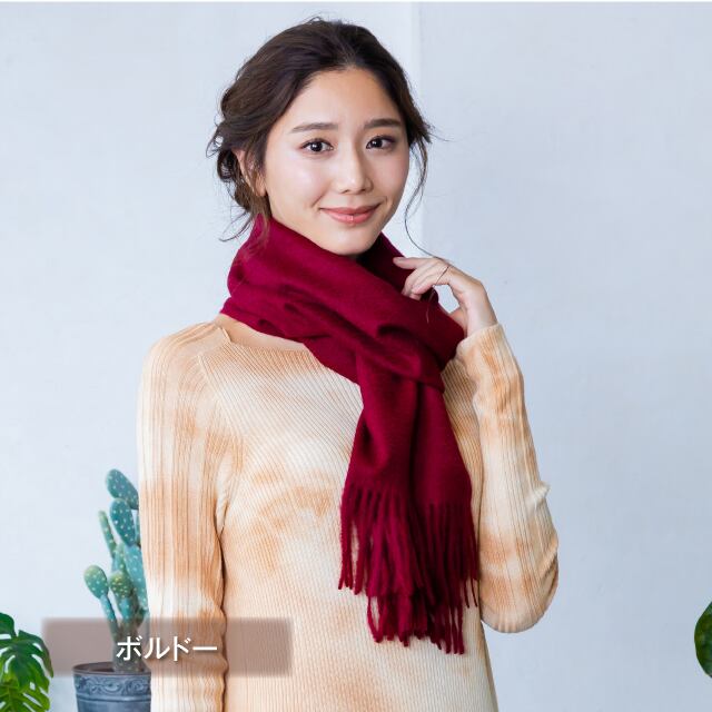 GOBI マフラー カシミヤ 100% レディース メンズ 男女兼用 190cm×30cm