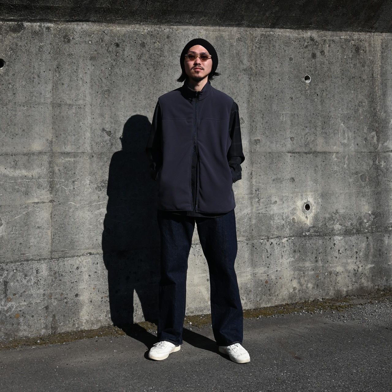 山内(ヤマウチ)超高密度シールドコットンクロス・セミダブルジップジャケット