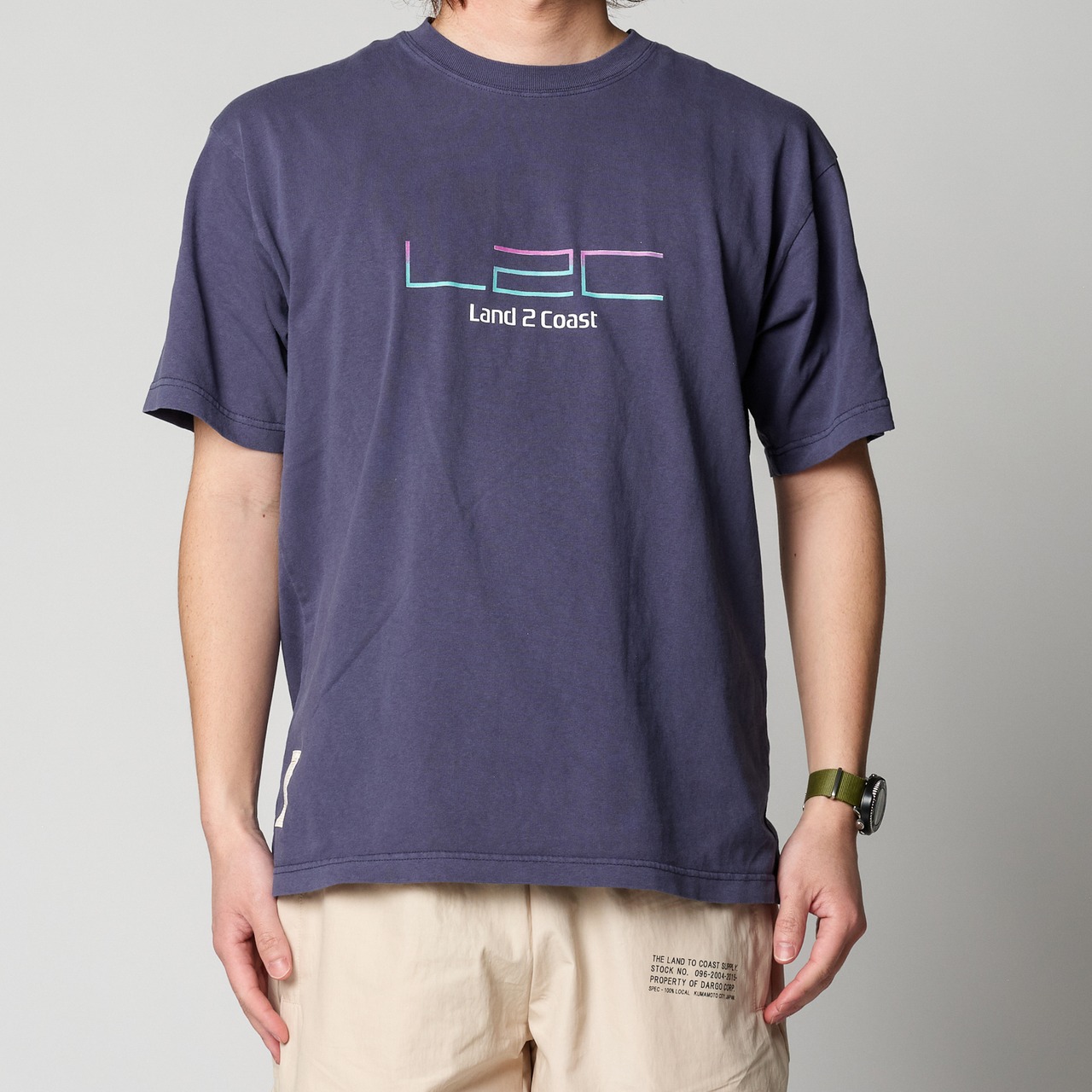 【DARGO】"Land 2 Coast"  Heavy Weight Pigment Dyed T-shirt