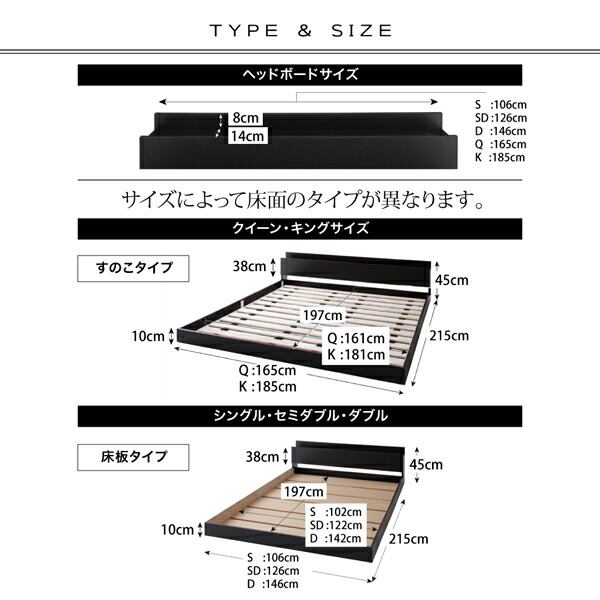 ベッド シングル マットレス付き シングルベッド 棚付き コンセント