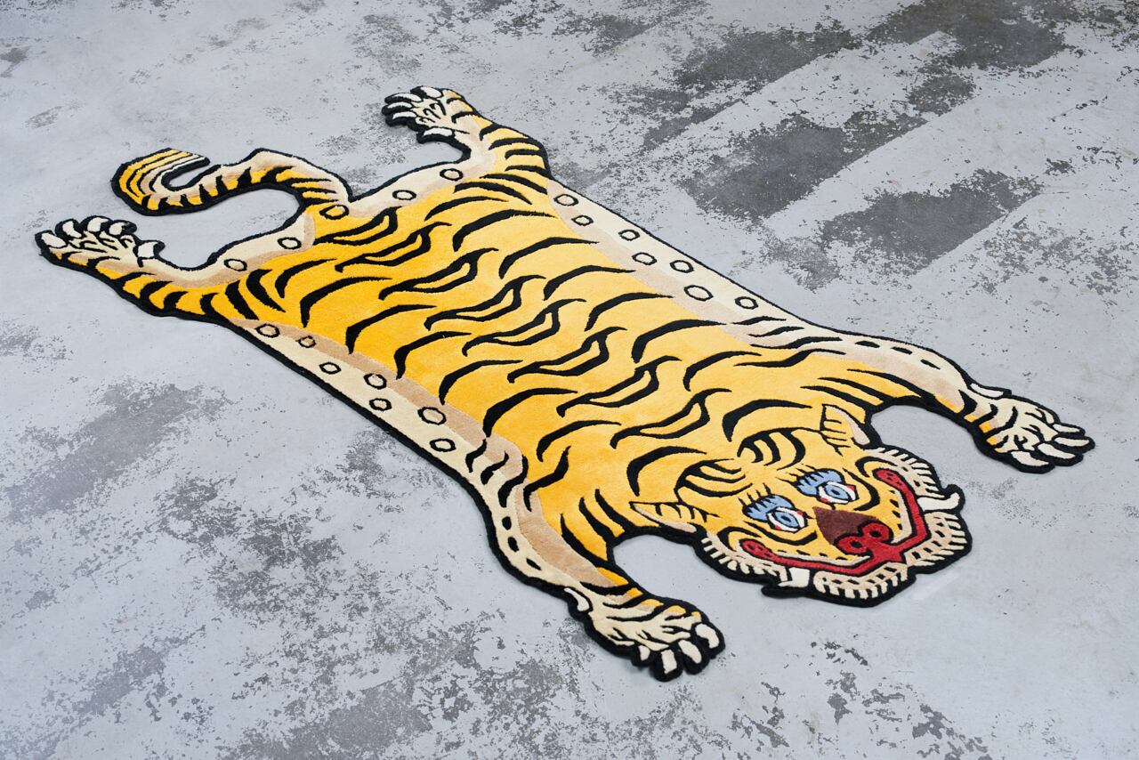 Tibetan Tiger Rug 《Mサイズ•シルク178》チベタンタイガーラグ