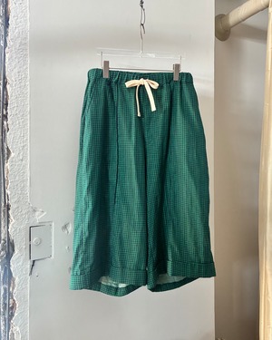 HOMELESS TAILOR 【Aus Pants -Green gingham-】