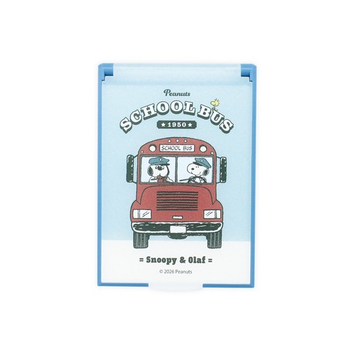 スヌーピー折りたたみコンパクトミラーSchoolbus/SO(5257483)