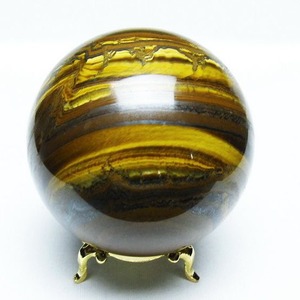 アイアンタイガーアイ 丸玉 74mm スフィア 一点物 151-8145