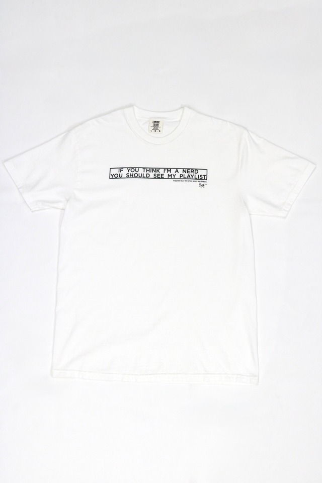 Cary original "The playlist" t shirt [White]