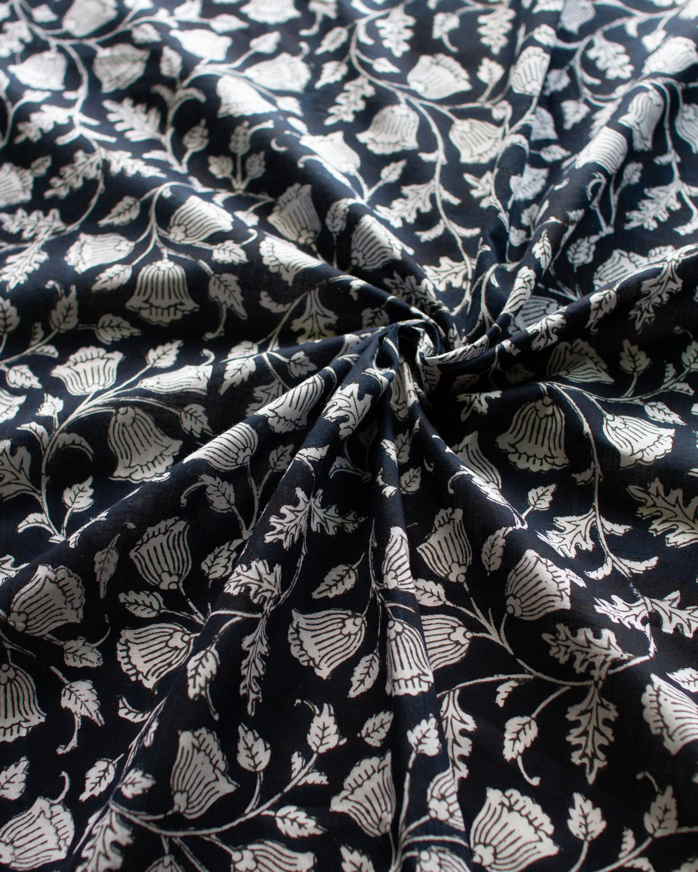 Block print FABRIC. <Duality>
