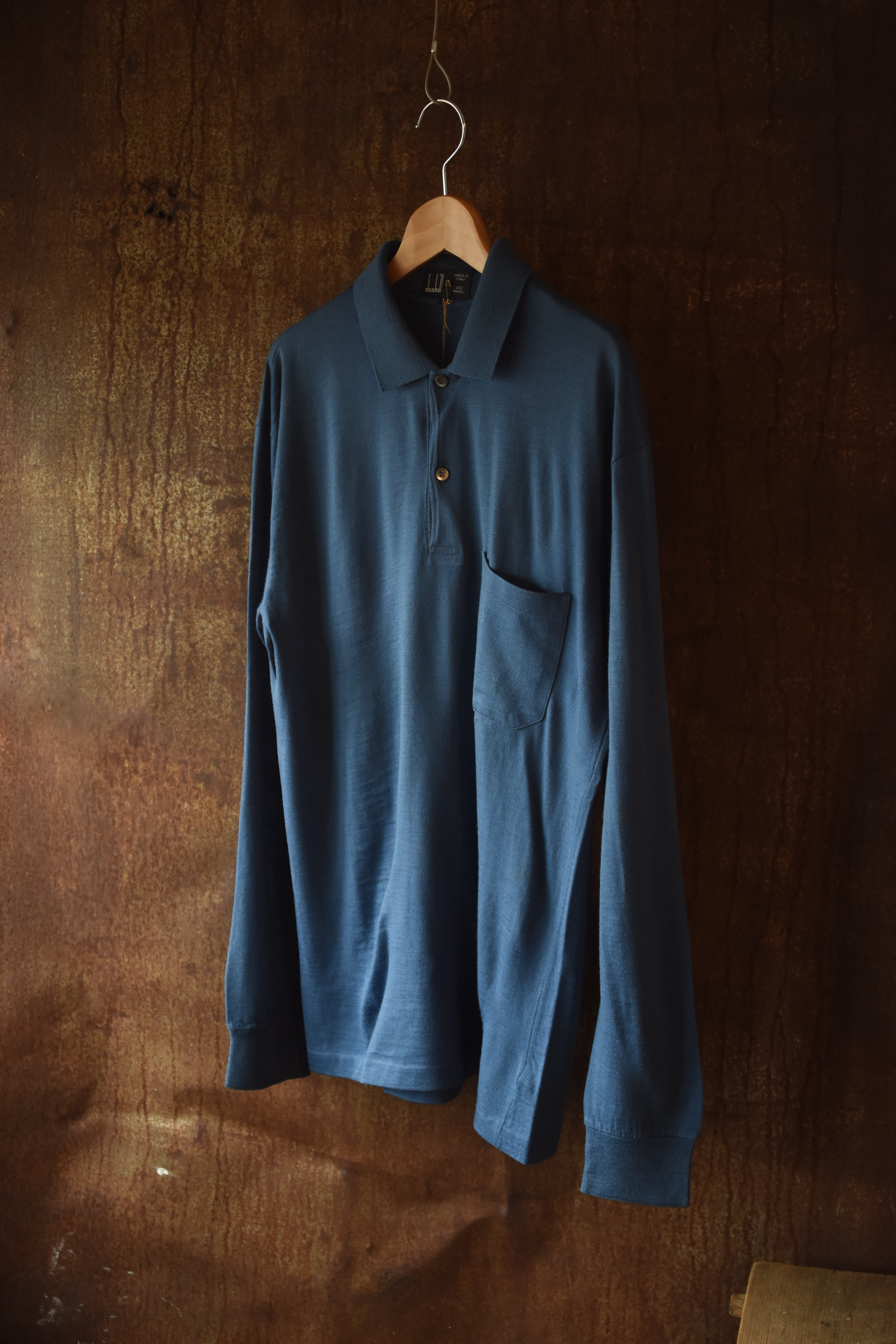dunhill L/S wool polo shirt Made in Italy | shoitohachi