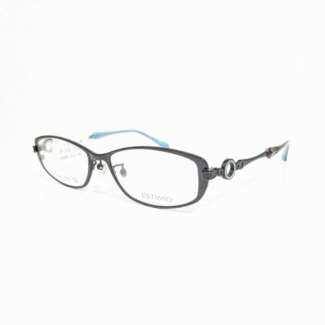 【ESTIMO】オーバルメタルフレーム　ガンメタ
