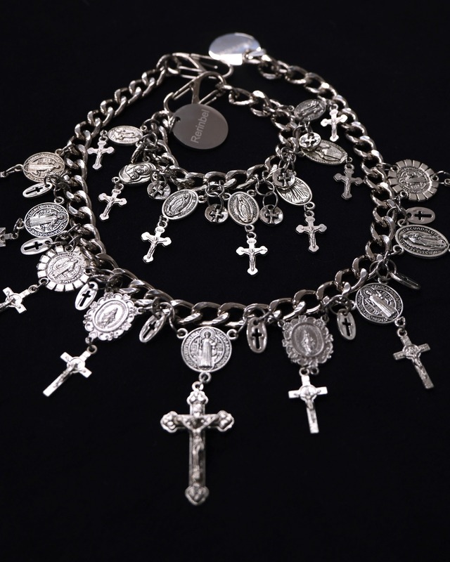 【RE RINBEL】Punk cross necklace 10018