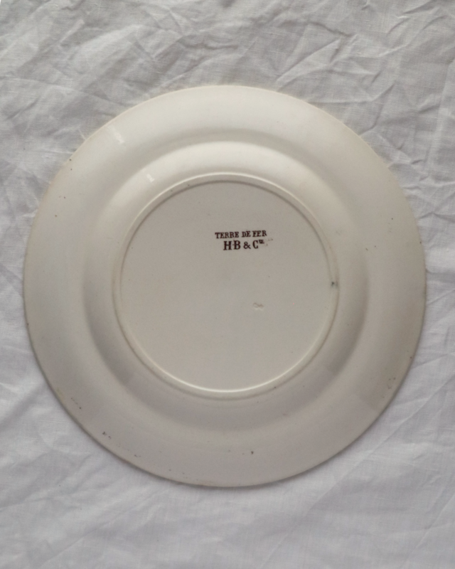 HB & Cie Choisy le Roi ショワジールロワ 小鳥のディナープレート/B