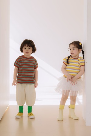 [JAZZ] Striped ribbon blouse / [째즈] 단가라리본브라우스