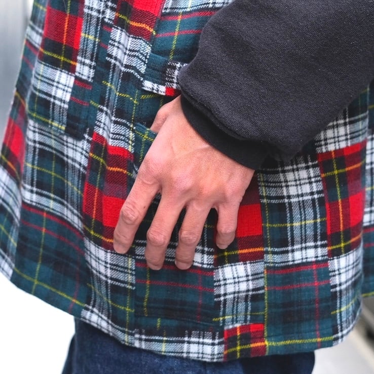 SASSAFRAS(ササフラス) T.P.Gardener Shell Half-Multi Check-(SF