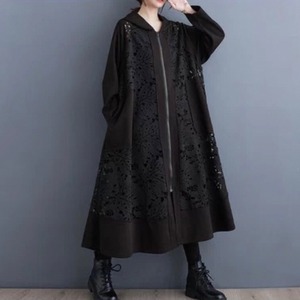 ポケット付きレースコート D00093