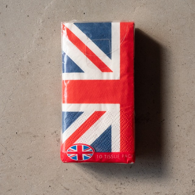 unknown deadstock Union jack tissue