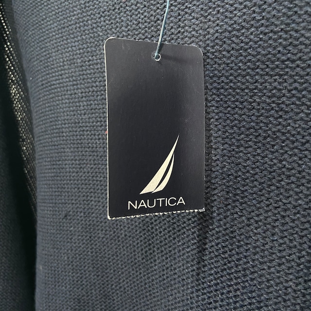 『送料無料』NAUTICA ノーティカ タグ付き未使用品 袖デザインジップニットジャケット