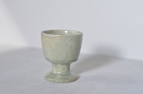 内田ゆみこ　粉引灰釉　ゴブレット