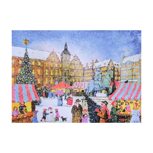 クリスマス ポストカード 欧州各都市のクリスマスマーケットシリーズ デュッセルドルフ [Luka Basic] LAG-2601