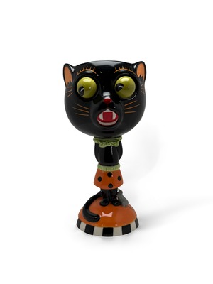 ヴィンテージ雑貨 ヴィンテージ 90’s USA ハロウィン キャット フィギュラルグラス