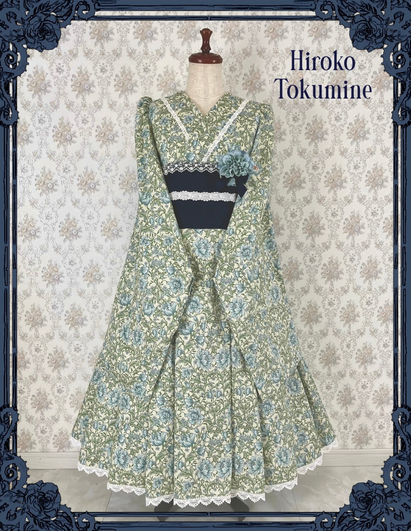 さくら　大正ロマン　縮緬ワンピース ご予約券】牡丹時雨ワンピース | marcHenromanTica